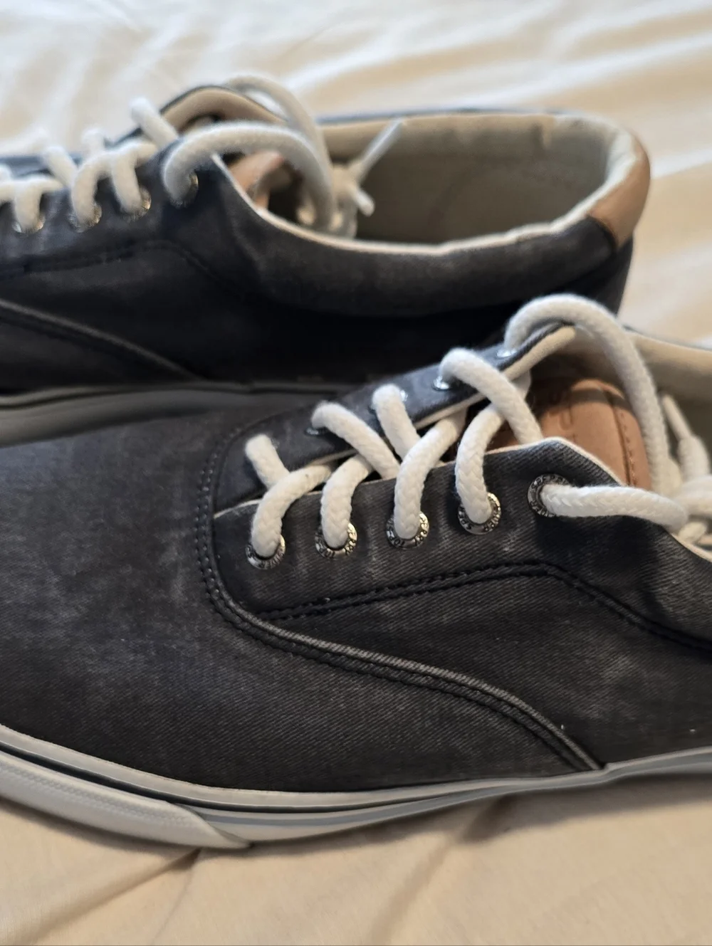 Sperry Striper II CVO Sneaker In Gray - Foot Support - Preloved Cond US M 9.5